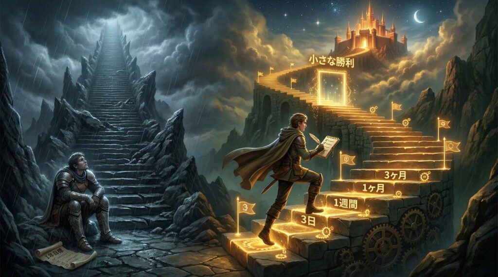 長期目標は捨てる